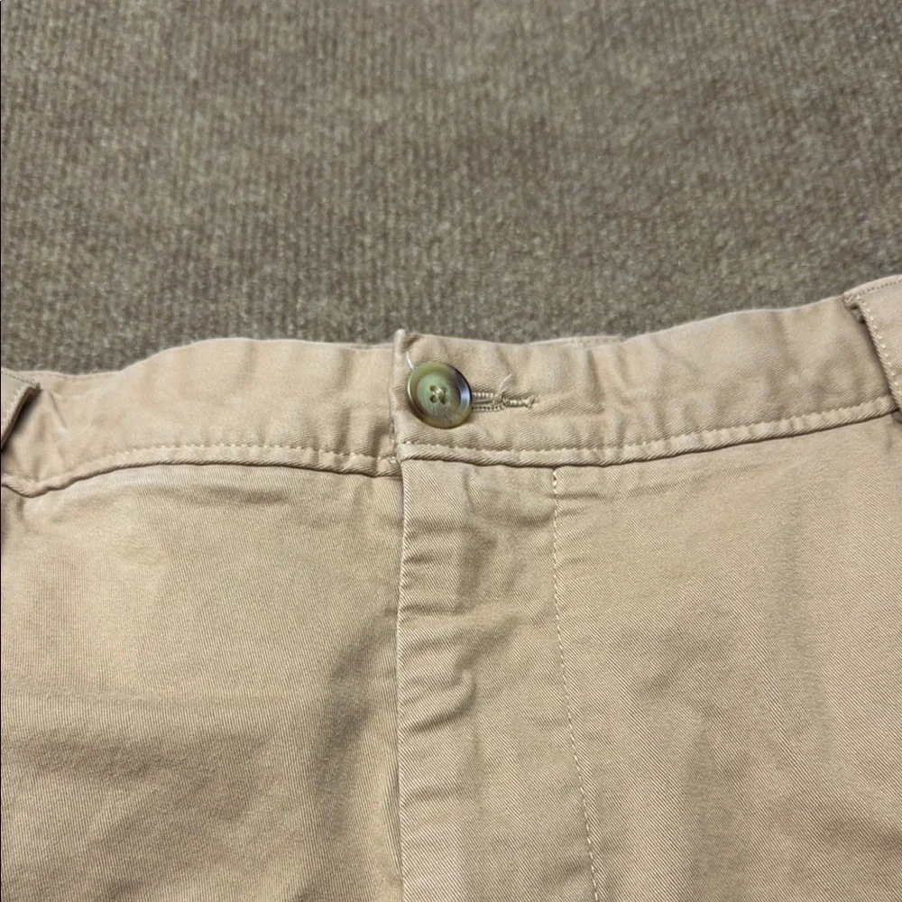 BOSS Hugo Boss Stretch Chino Pants Mens 38R 38x32 Tan Trouser Flat Front